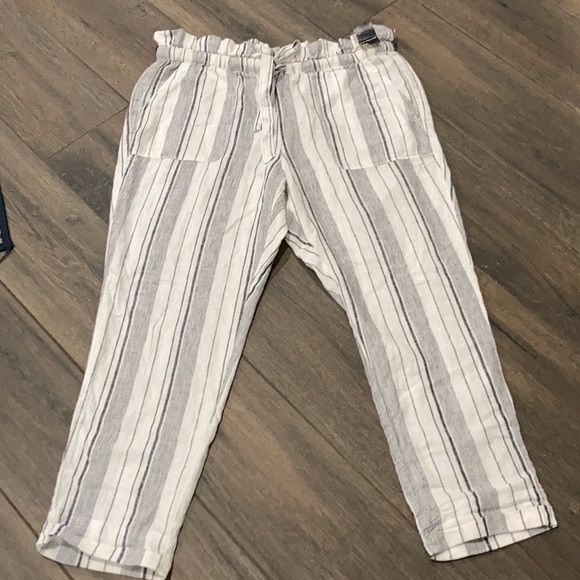 New York & Company Pants - NY & Co SOHO Street Wide Leg Linen Pants White